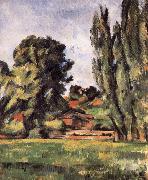 Paul Cezanne landscape has Baiyang oil painting on canvas